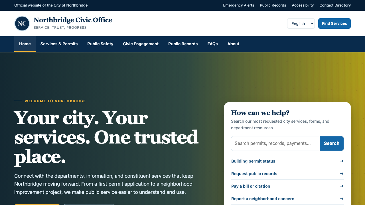 View Government page