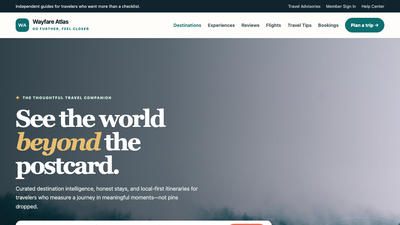 View Travel page