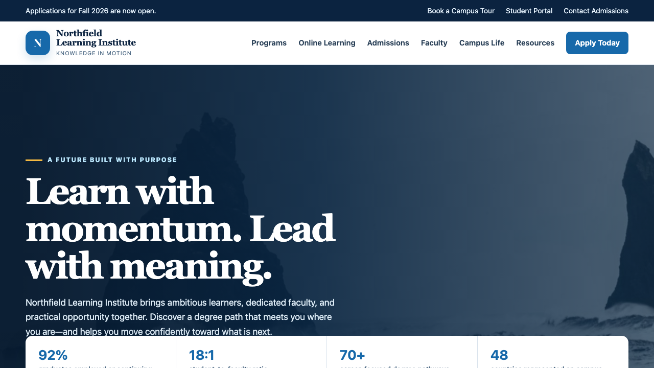 View Education page