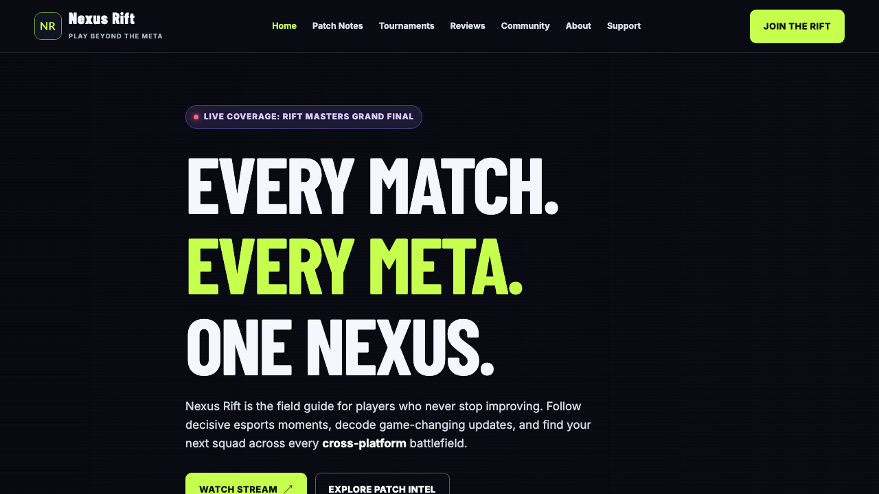 View Gaming page