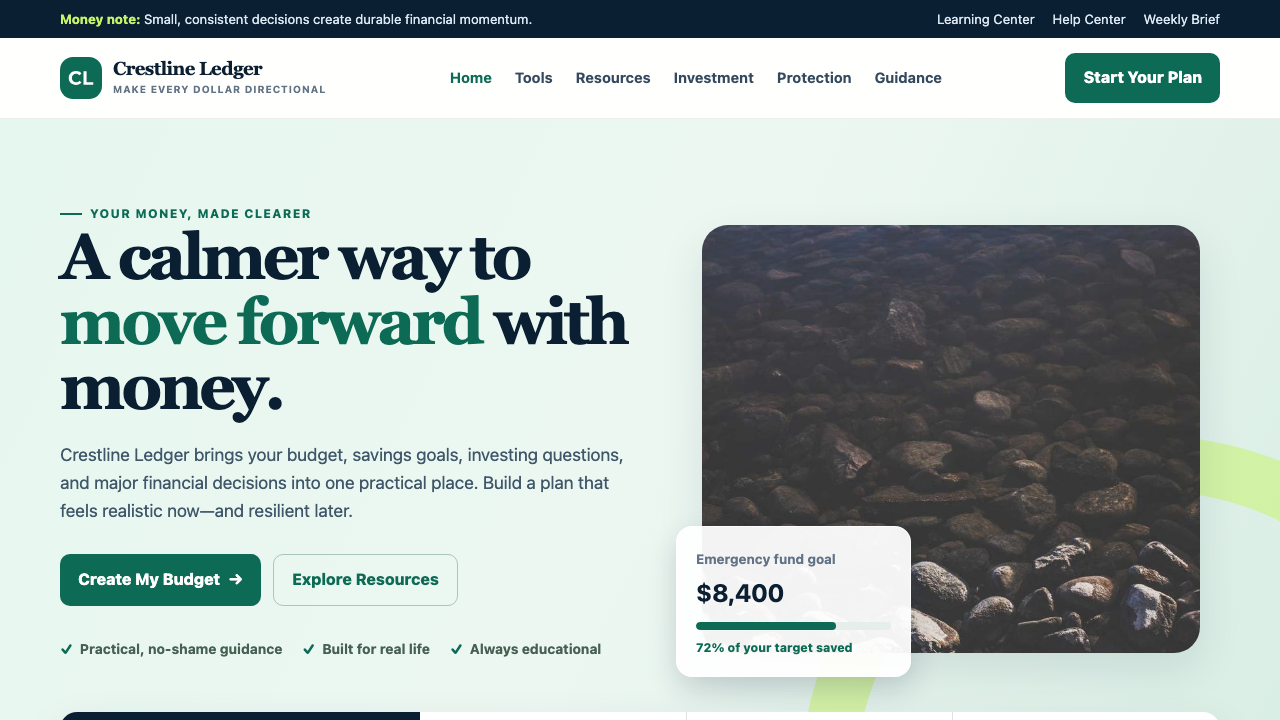 View Personal Finance page