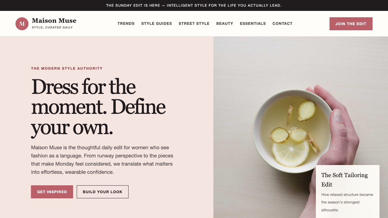 View Style and Fashion page