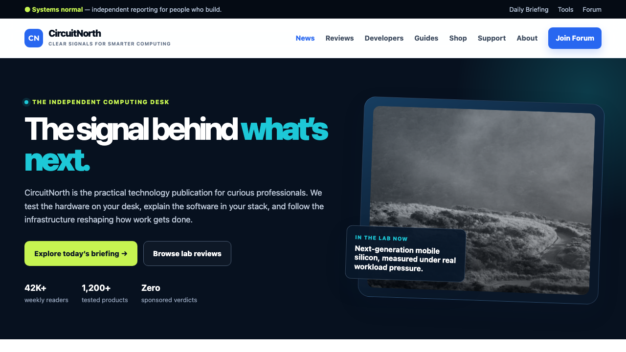 View Technology and Computing page