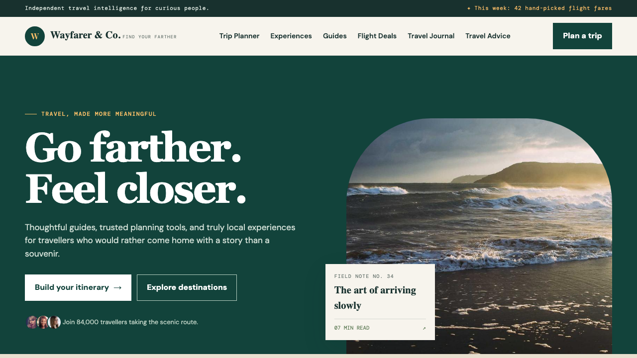 View Travel page