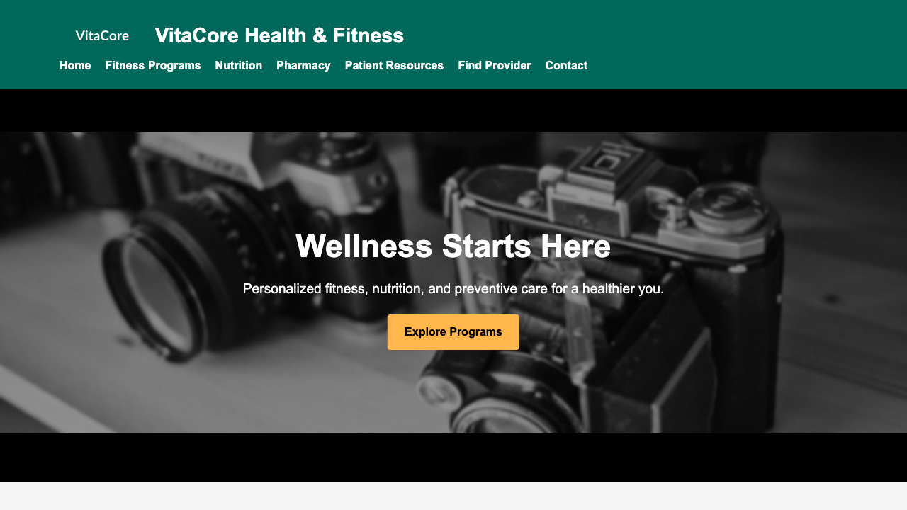 View Health and Fitness page