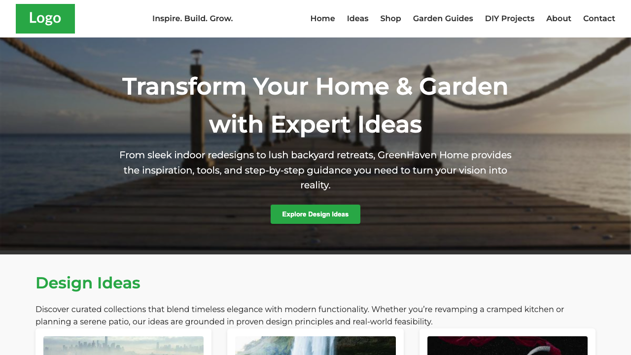 View Home and Garden page