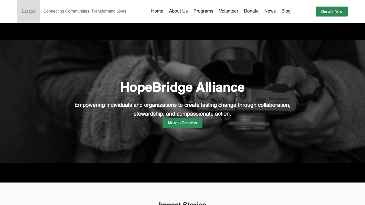 View Non Profit Charity page