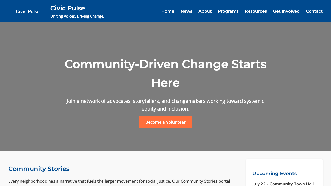 View Society page