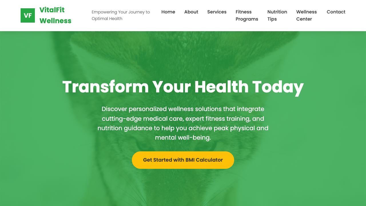 View Health and Fitness page