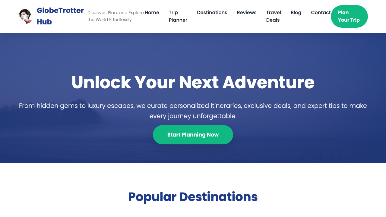 View Travel page