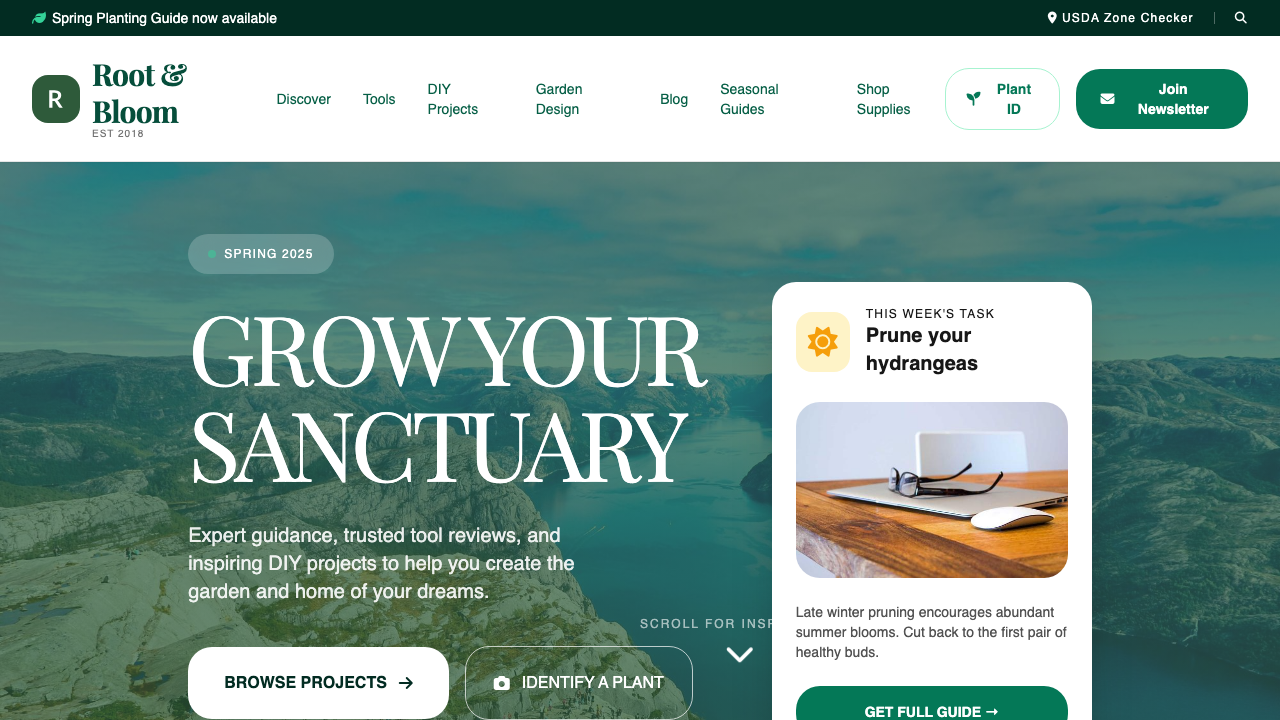 View Home and Garden page