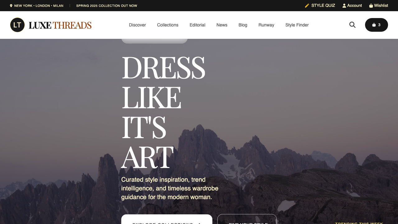 View Style and Fashion page