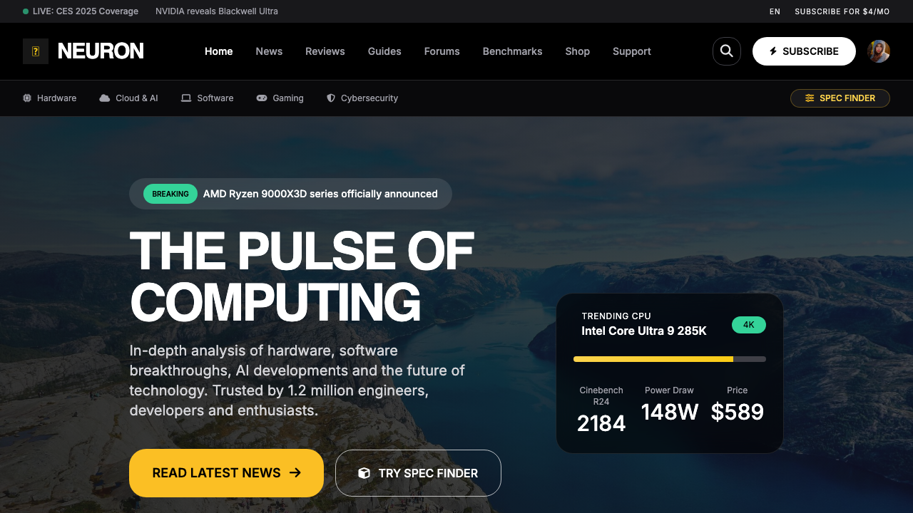 View Technology and Computing page