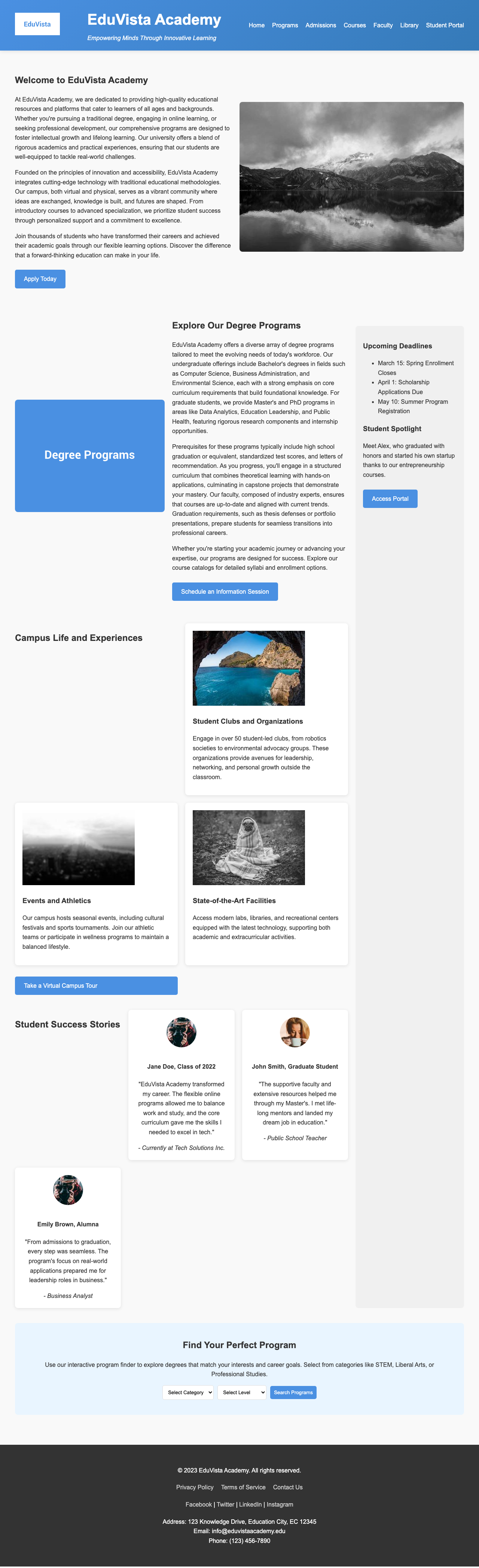 Education page with AIMAC score 12.3 (2 critical and 5 serious violations)