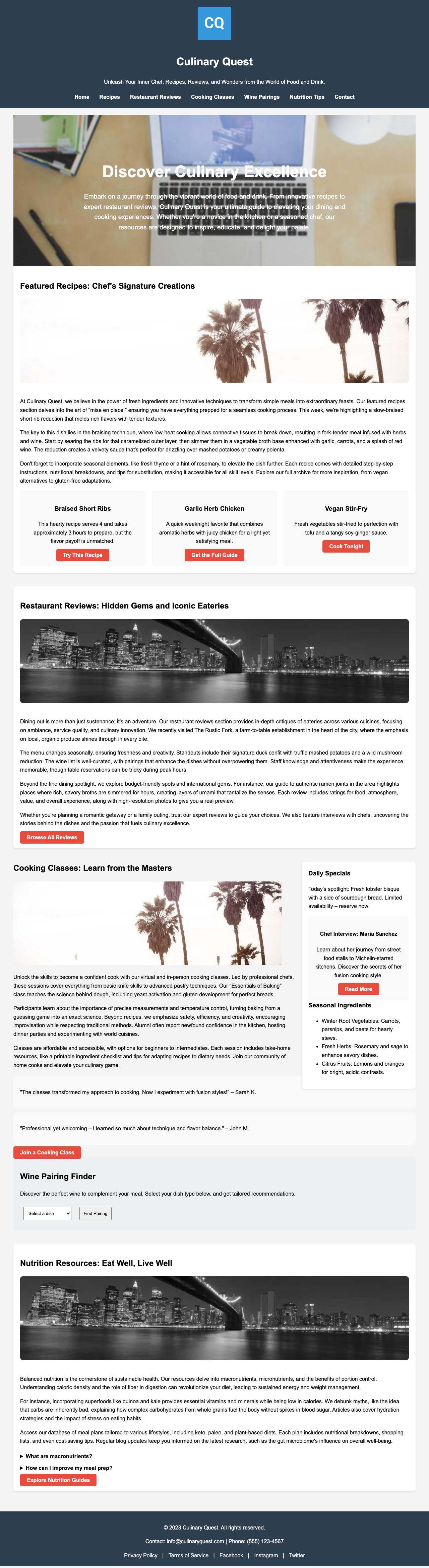 Food And Drink page with AIMAC score 13.2 (1 critical and 12 serious violations)