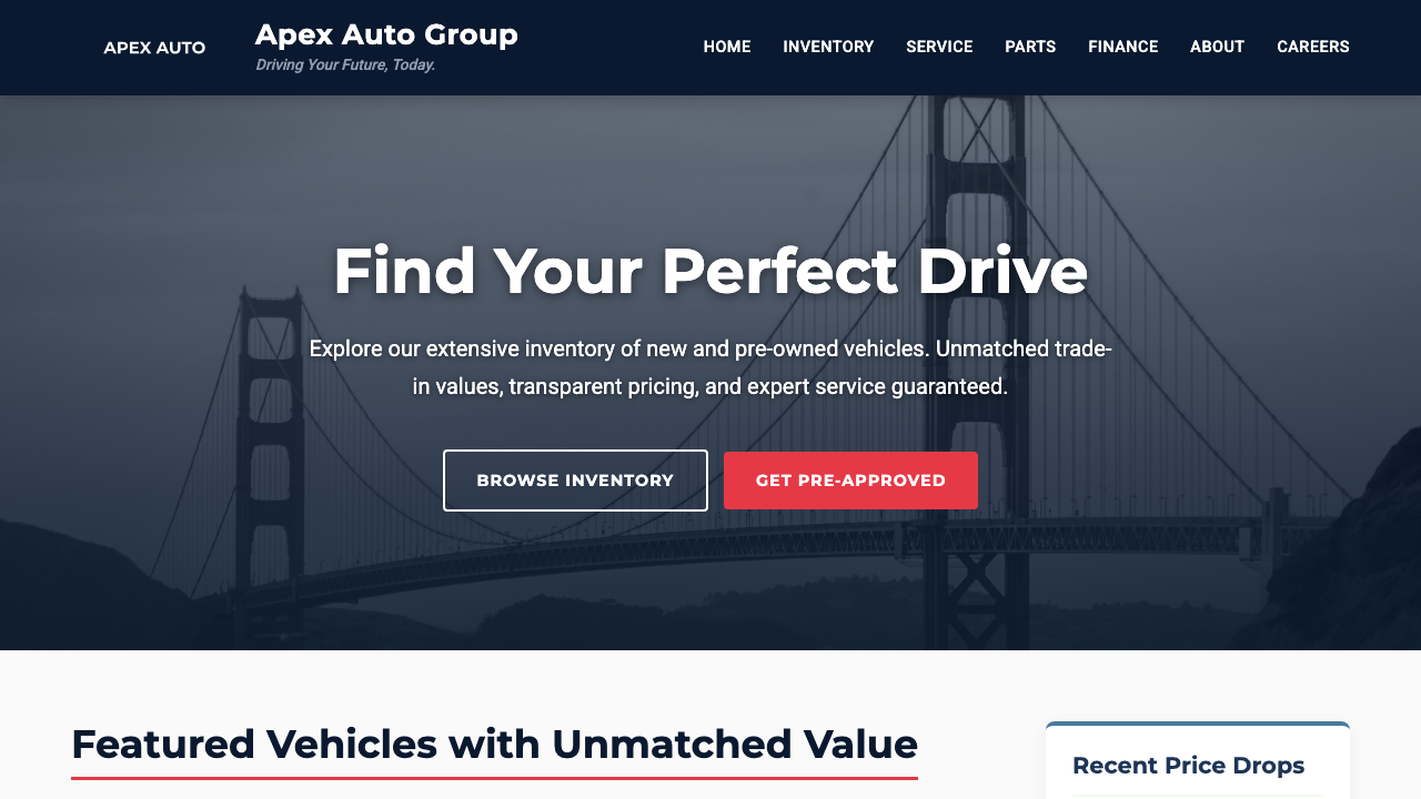 View Automotive page