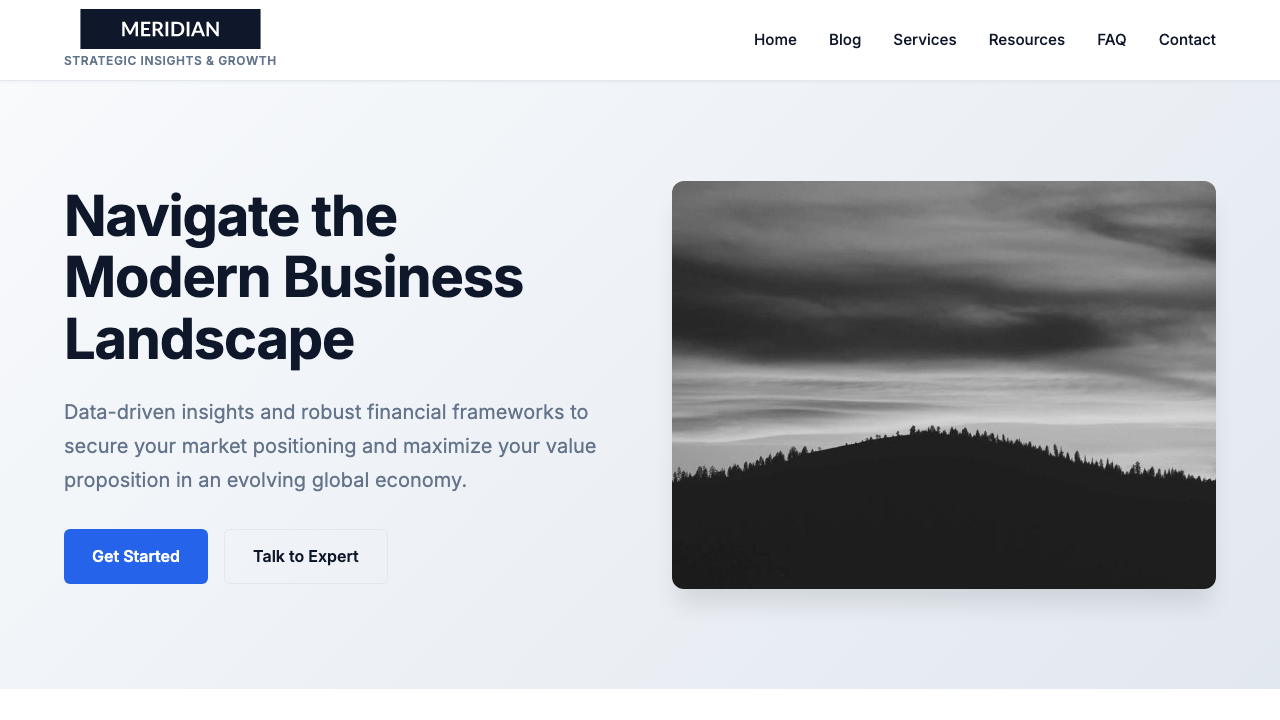 View Business page