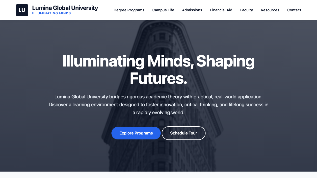 View Education page