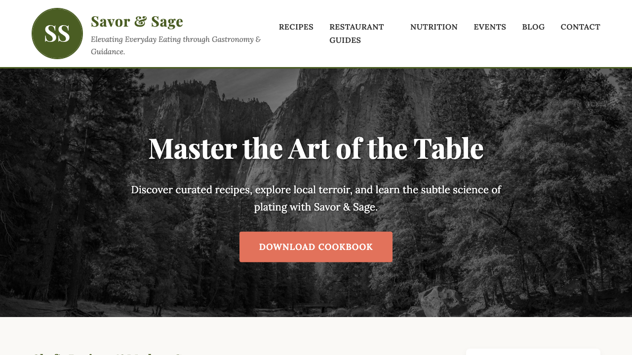 View Food and Drink page