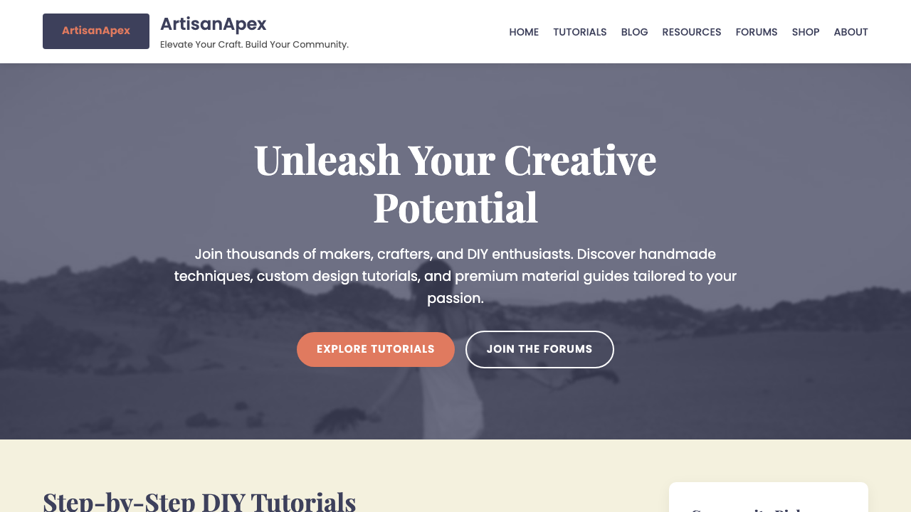View Hobbies and Interests page