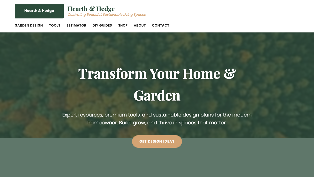 View Home and Garden page