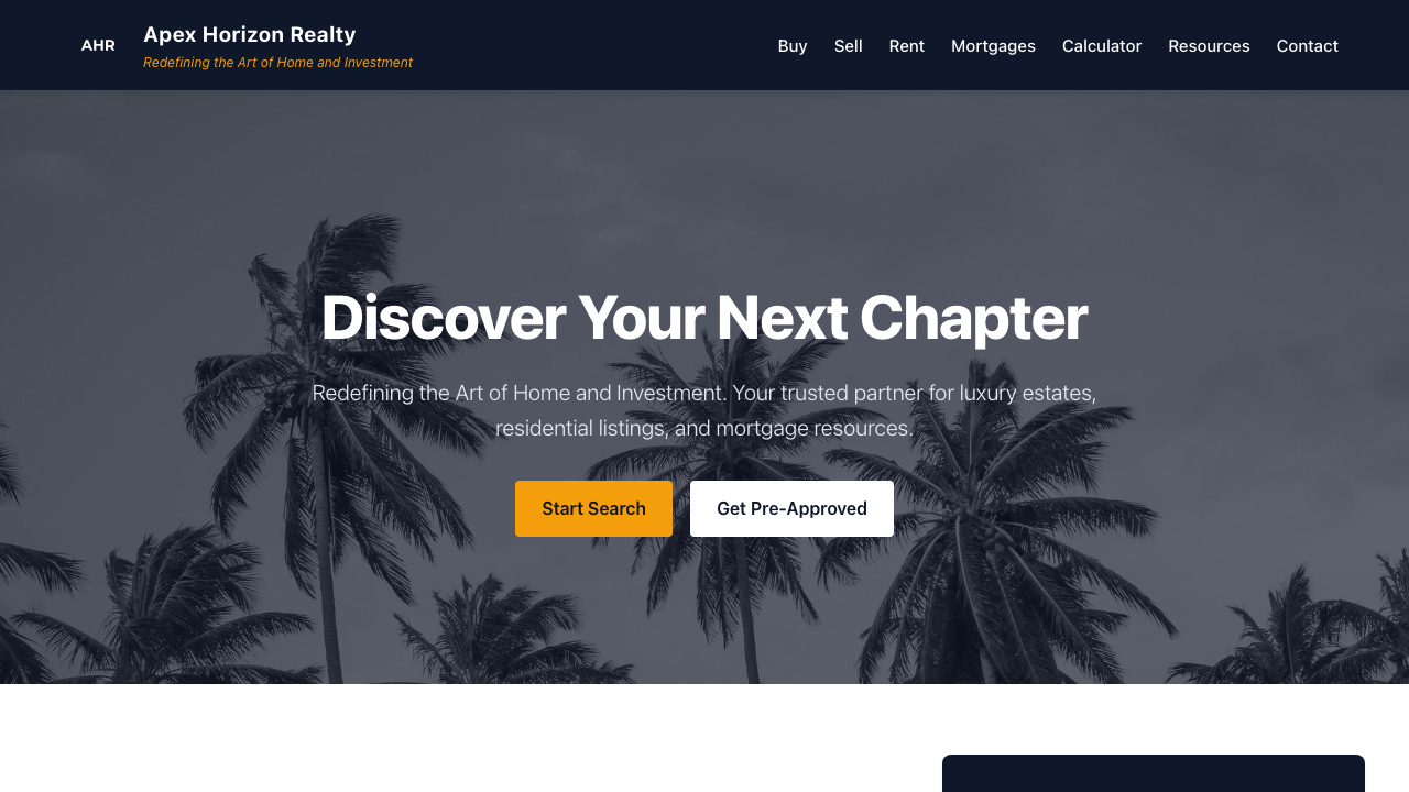 View Real Estate page