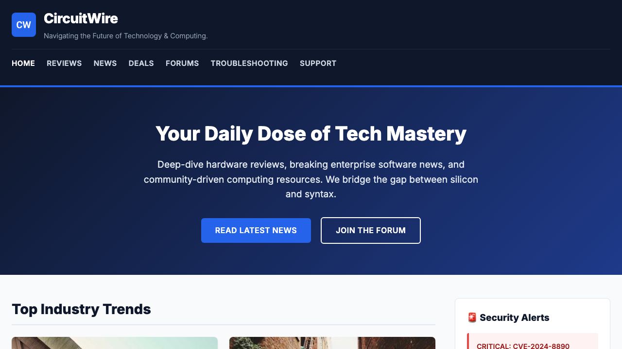 View Technology and Computing page