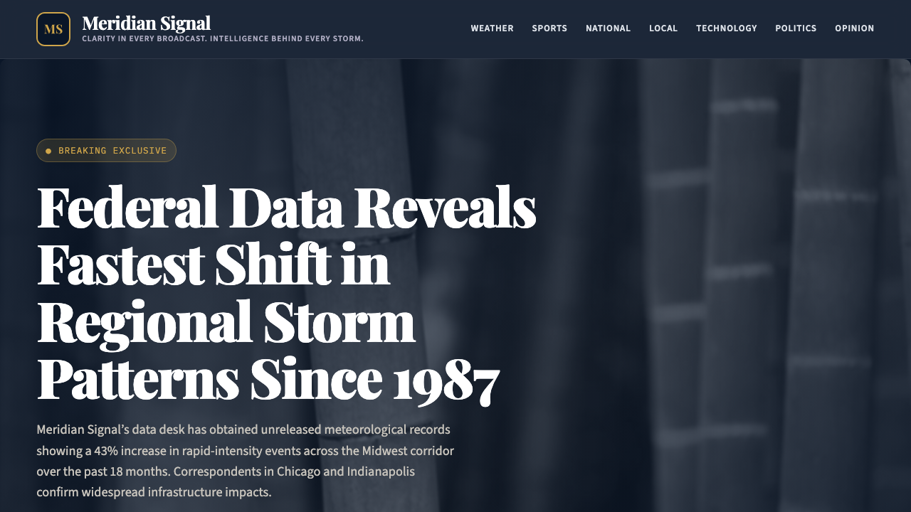 View News Weather Information page