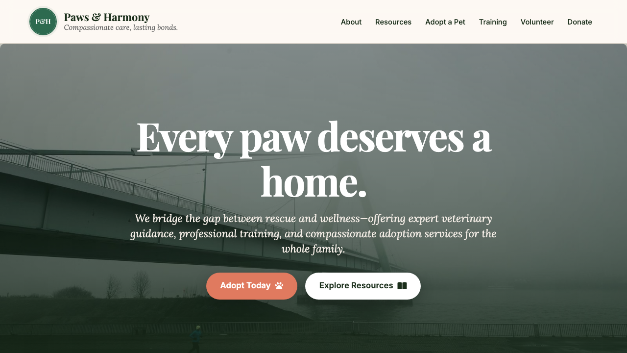 View Pets page