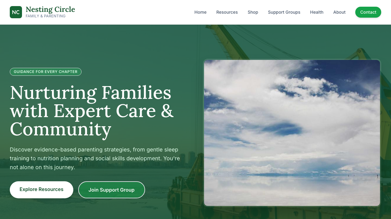 View Family and Parenting page