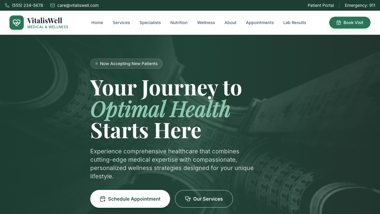 View Health and Fitness page
