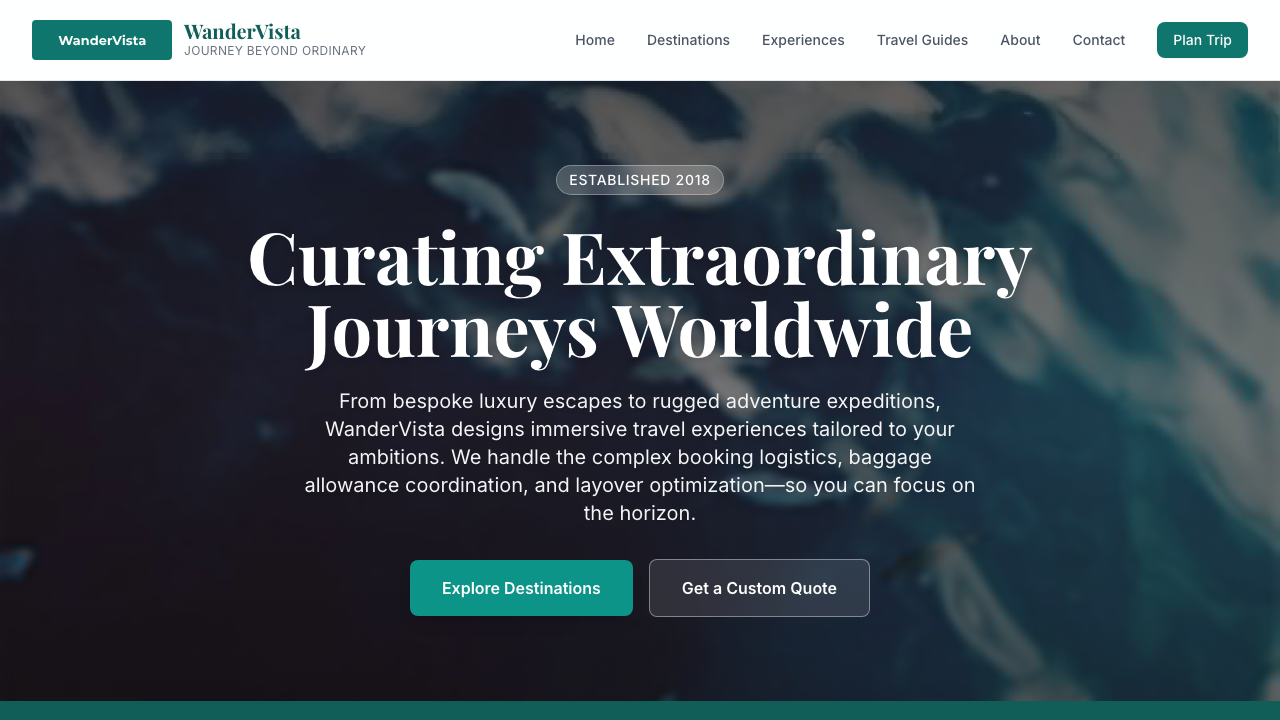 View Travel page