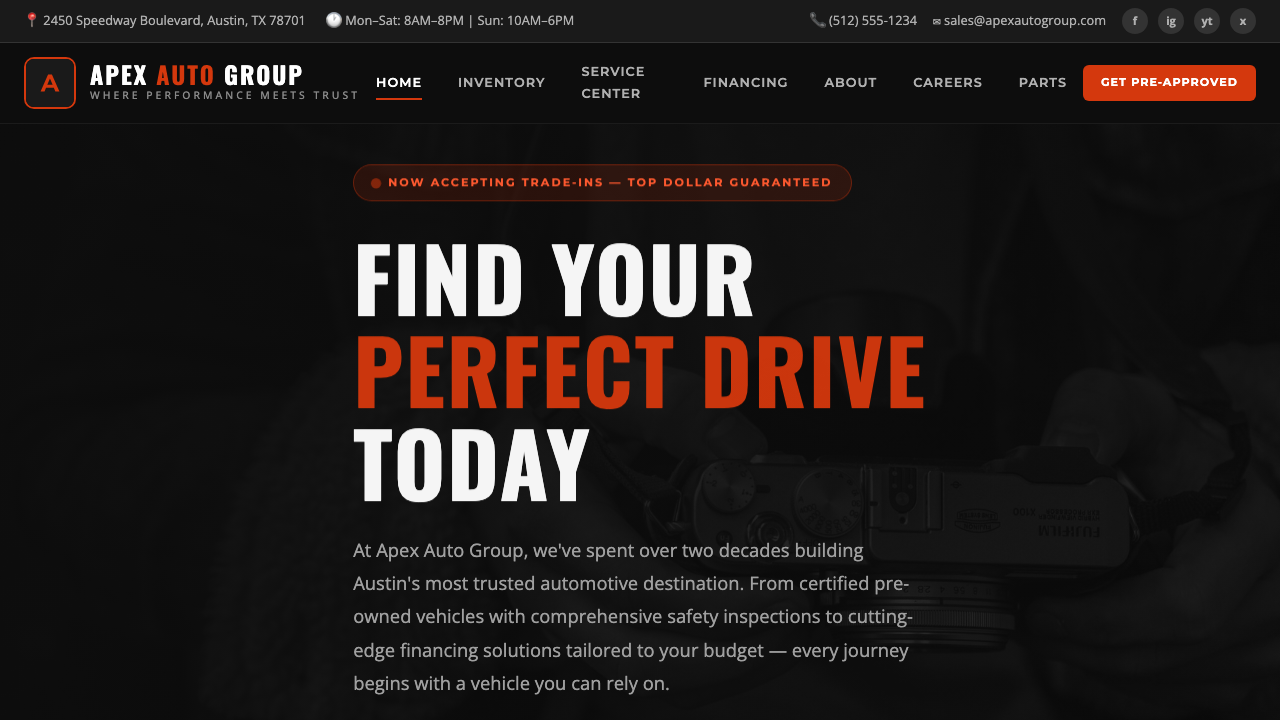View Automotive page