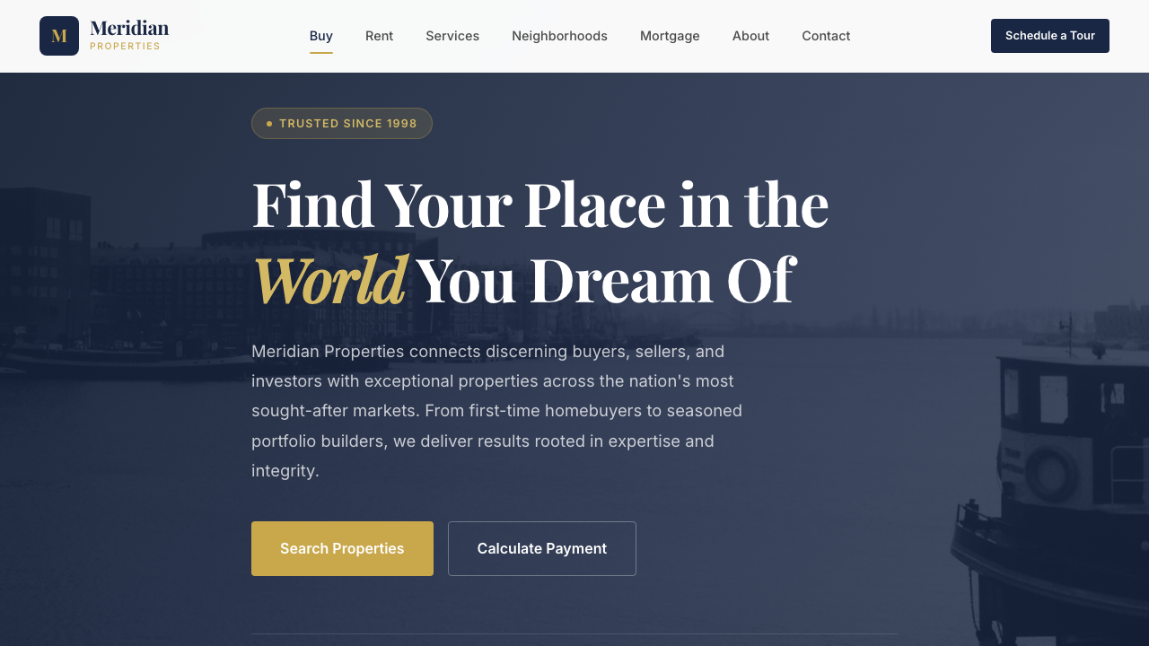 View Real Estate page