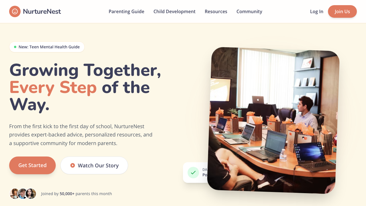View Family and Parenting page