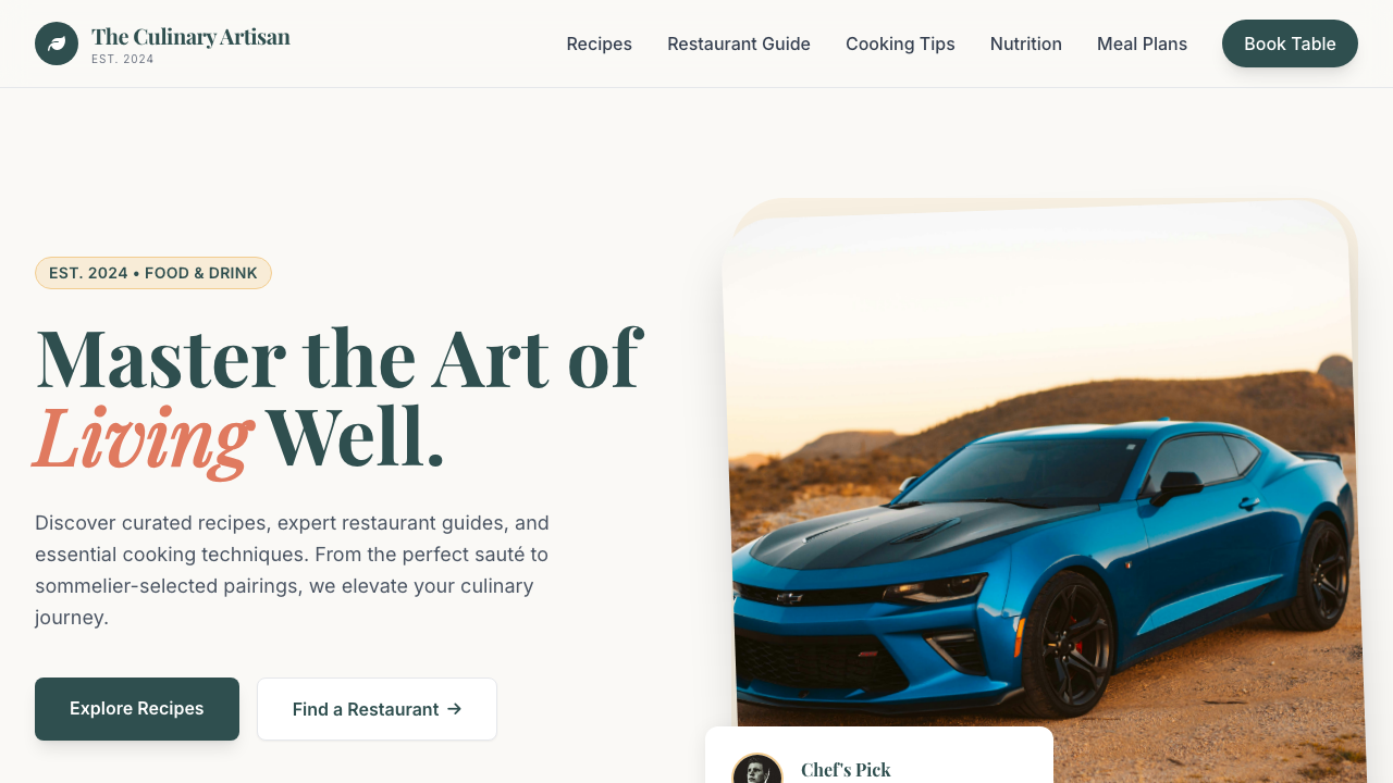 View Food and Drink page