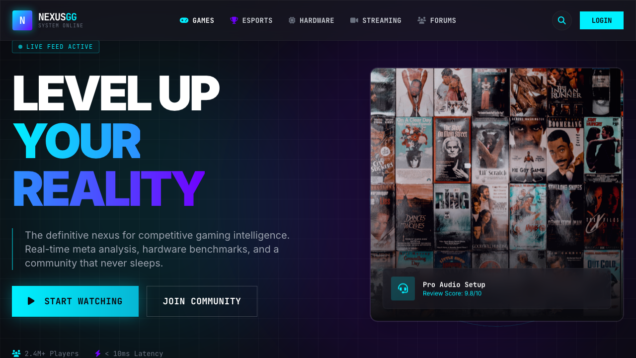 View Gaming page