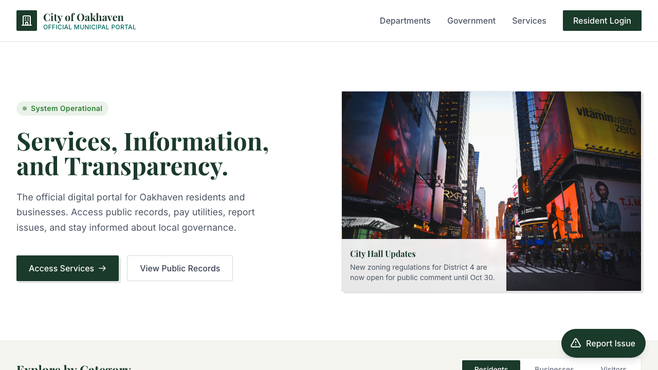 View Government page