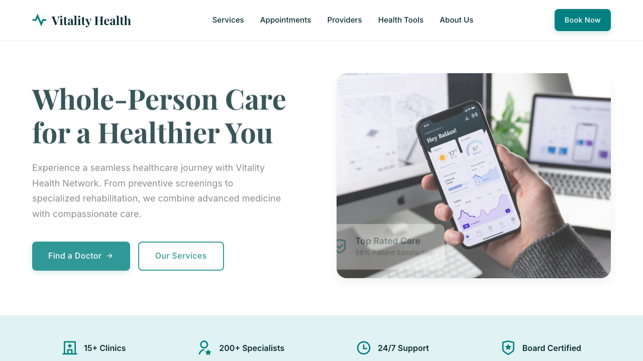 View Health and Fitness page