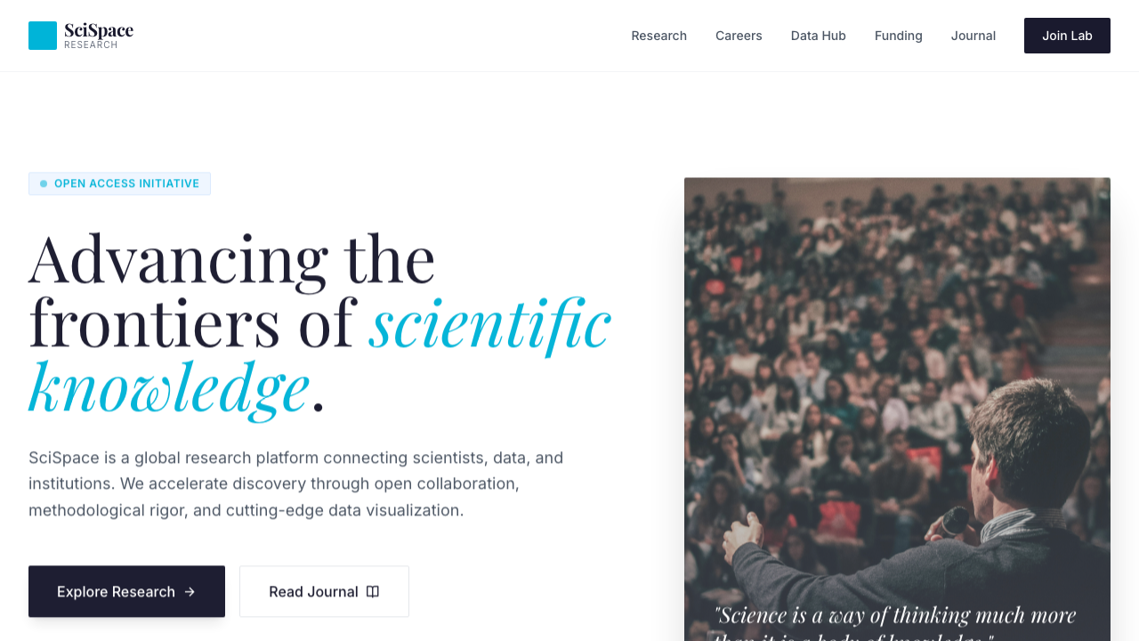 View Science page