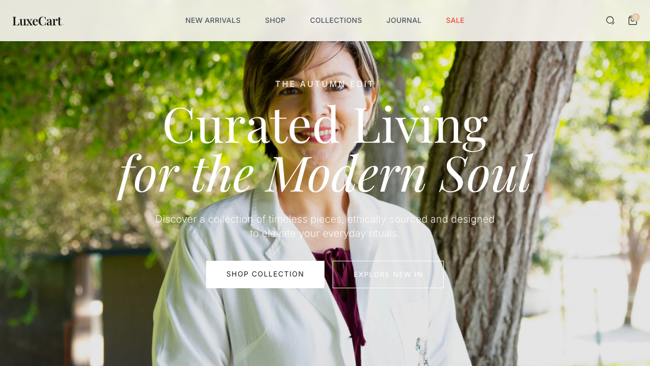 View Shopping page