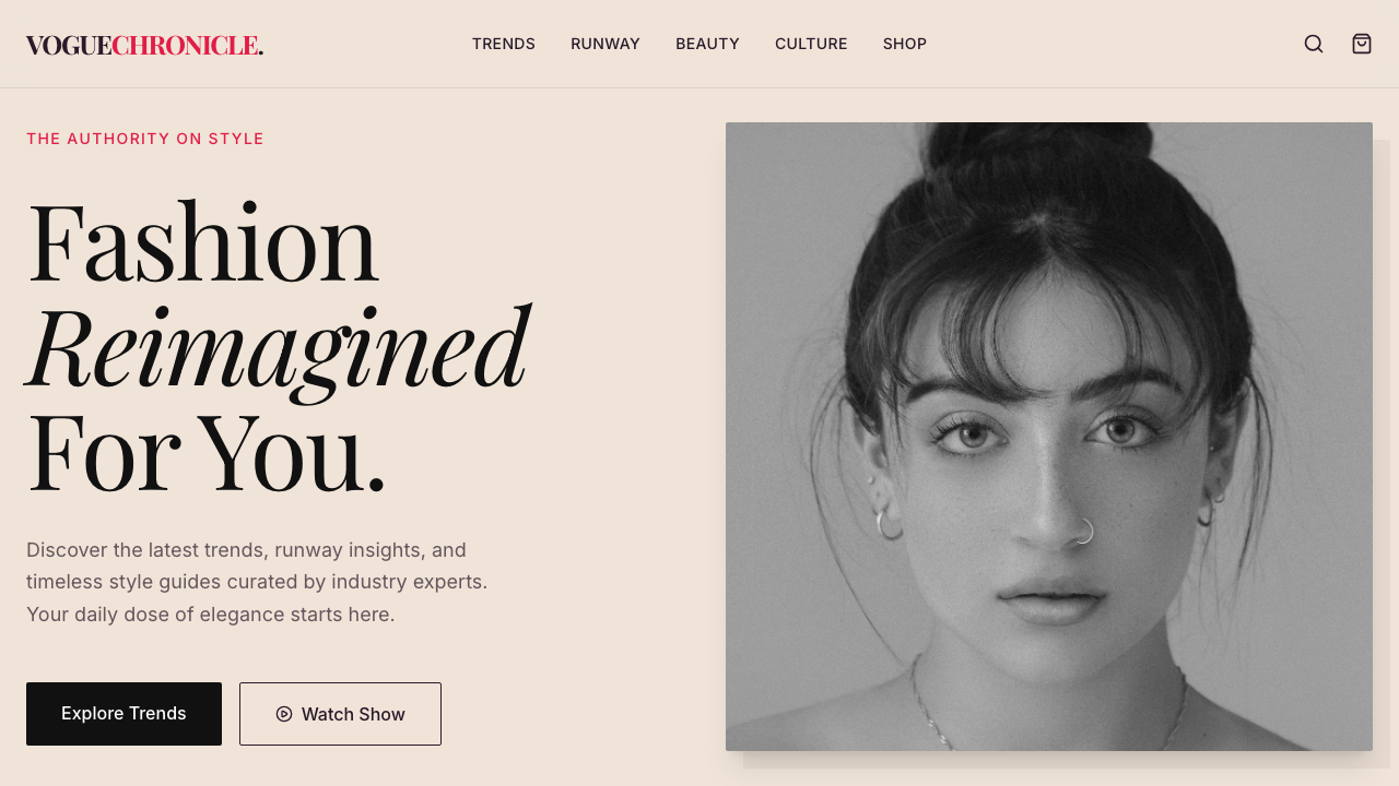 View Style and Fashion page