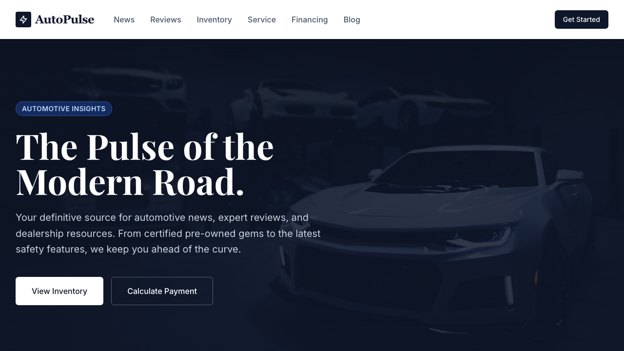 View Automotive page