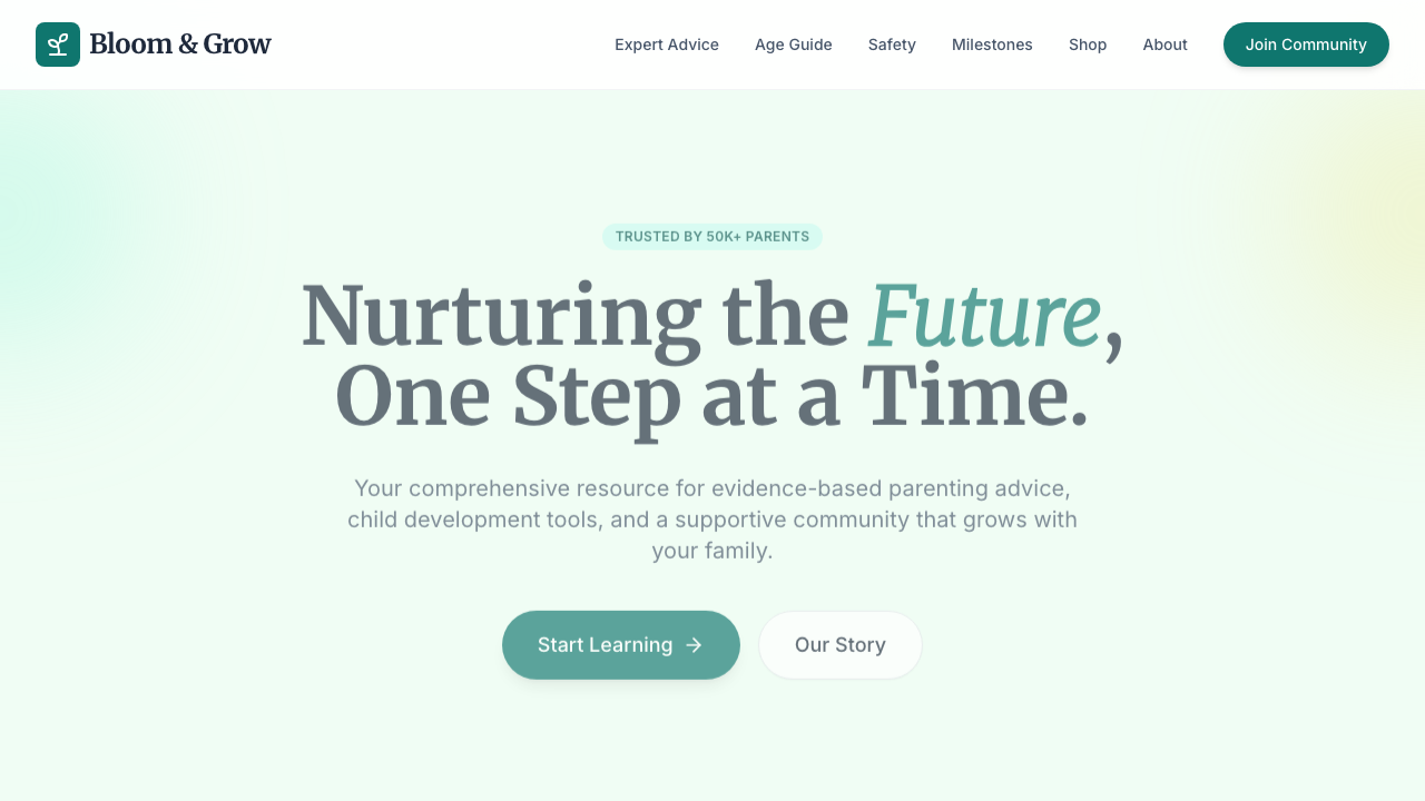 View Family and Parenting page