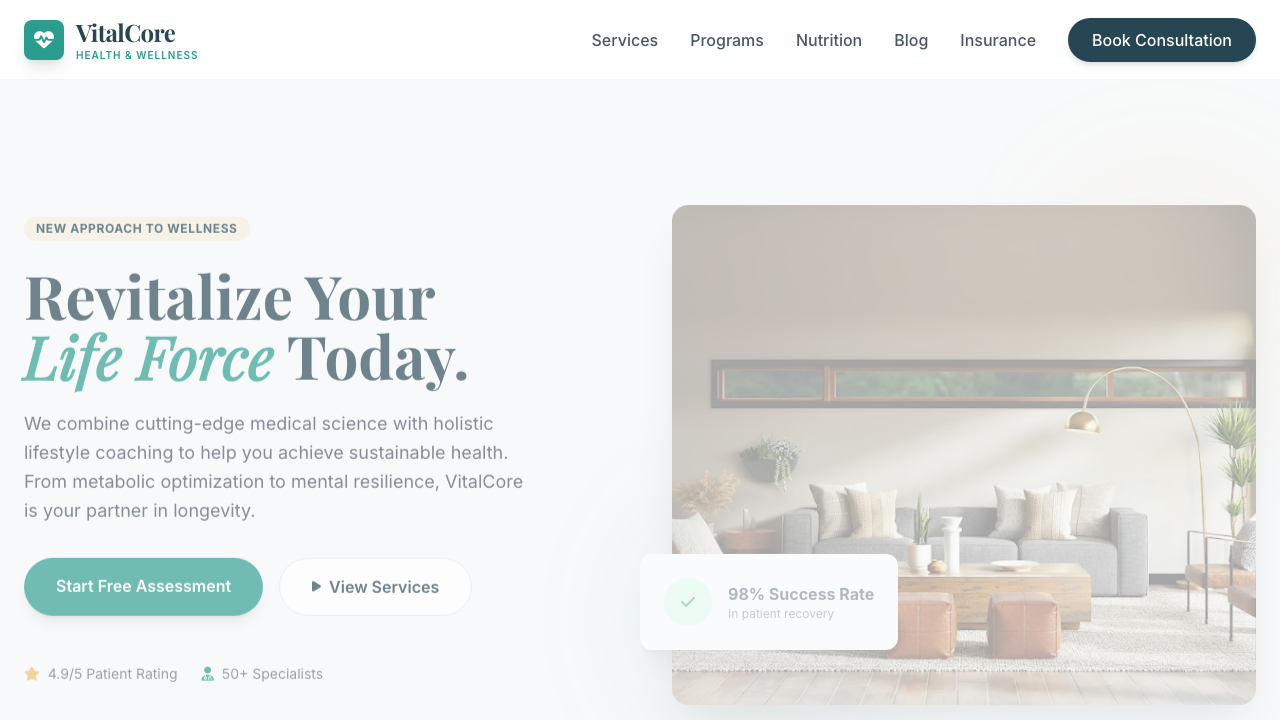View Health and Fitness page