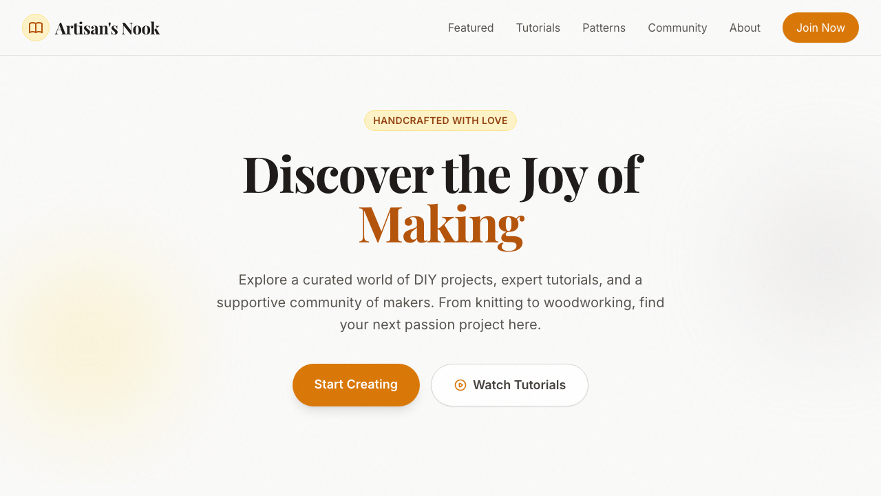 View Hobbies and Interests page