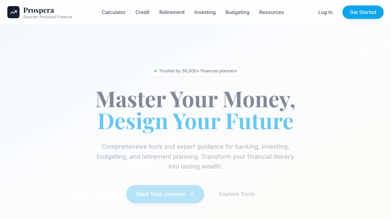 View Personal Finance page