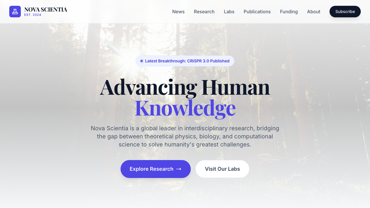 View Science page