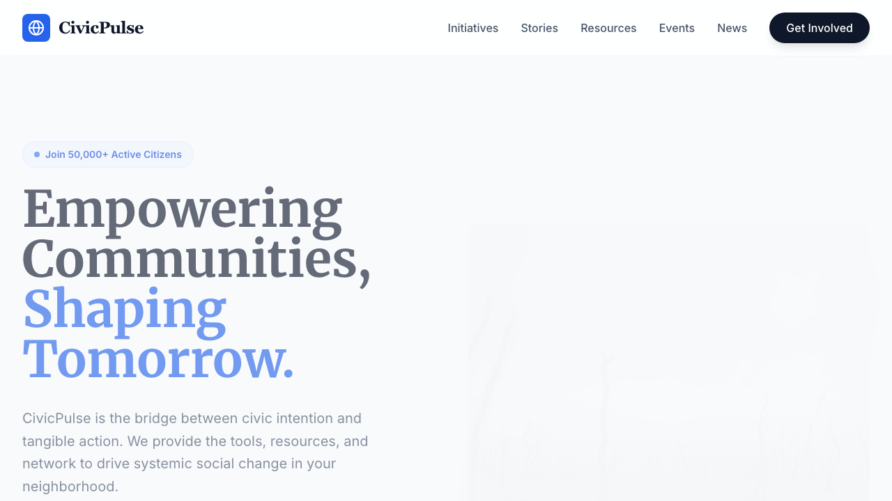 View Society page