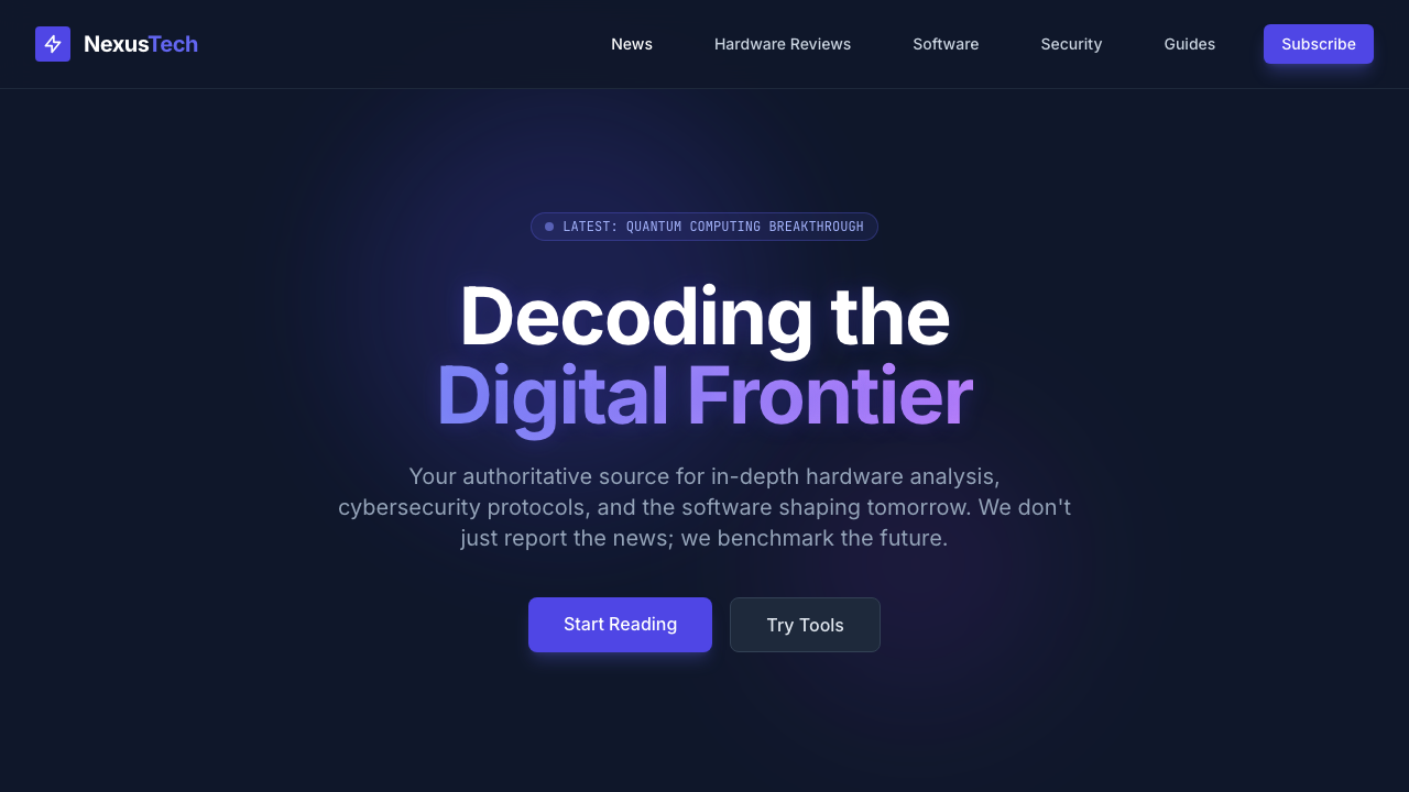 View Technology and Computing page